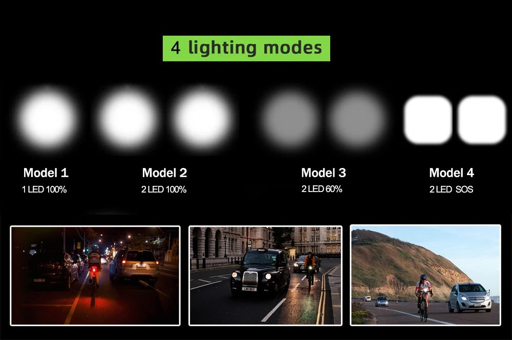 Bicycle computer light with light and strong light