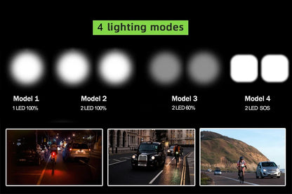 Bicycle computer light with light and strong light